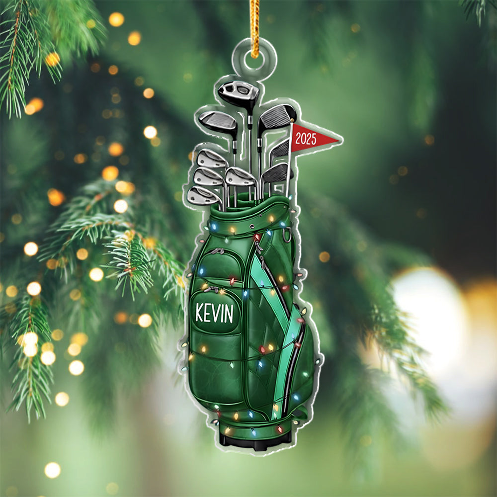 Personalized Golf Christmas Light Bag Acrylic Ornament 2025 Gift for Golf Lovers LM32 897527