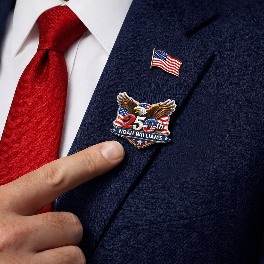 250th Anniversary 1776-2026 Eagle USA Semiquincentennial Patriotic Acrylic Pin HO82 901754