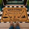 Custom Family Name Welcome To Our Happy Place Doormat For Golf Lover TH10 169859
