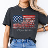 Wildflower 250 Years of Freedom Floral Patriotic Dark Shirt HO82 902716
