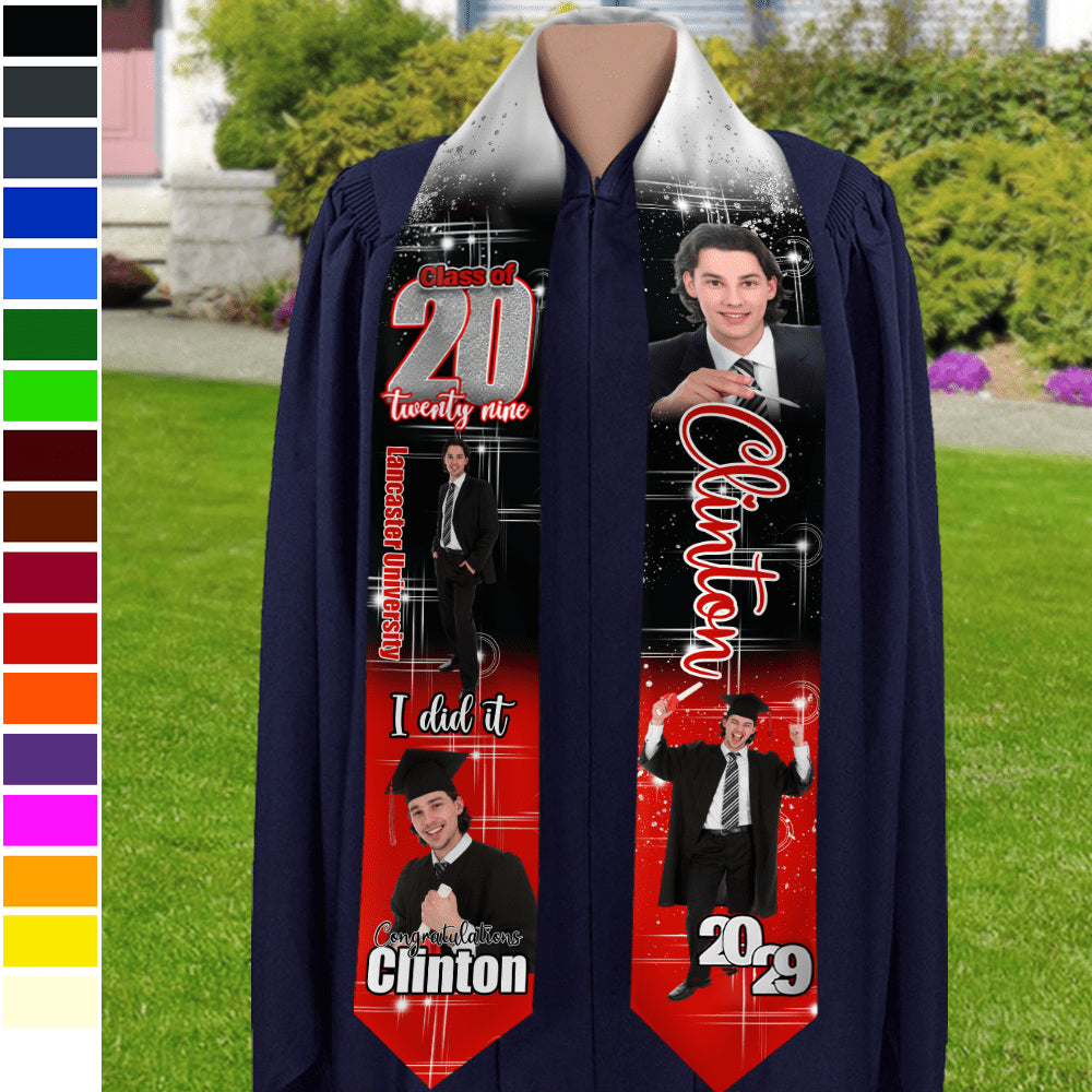 Custom Photo She Believed She Could Graduation Stoles TA29 HO82 890170