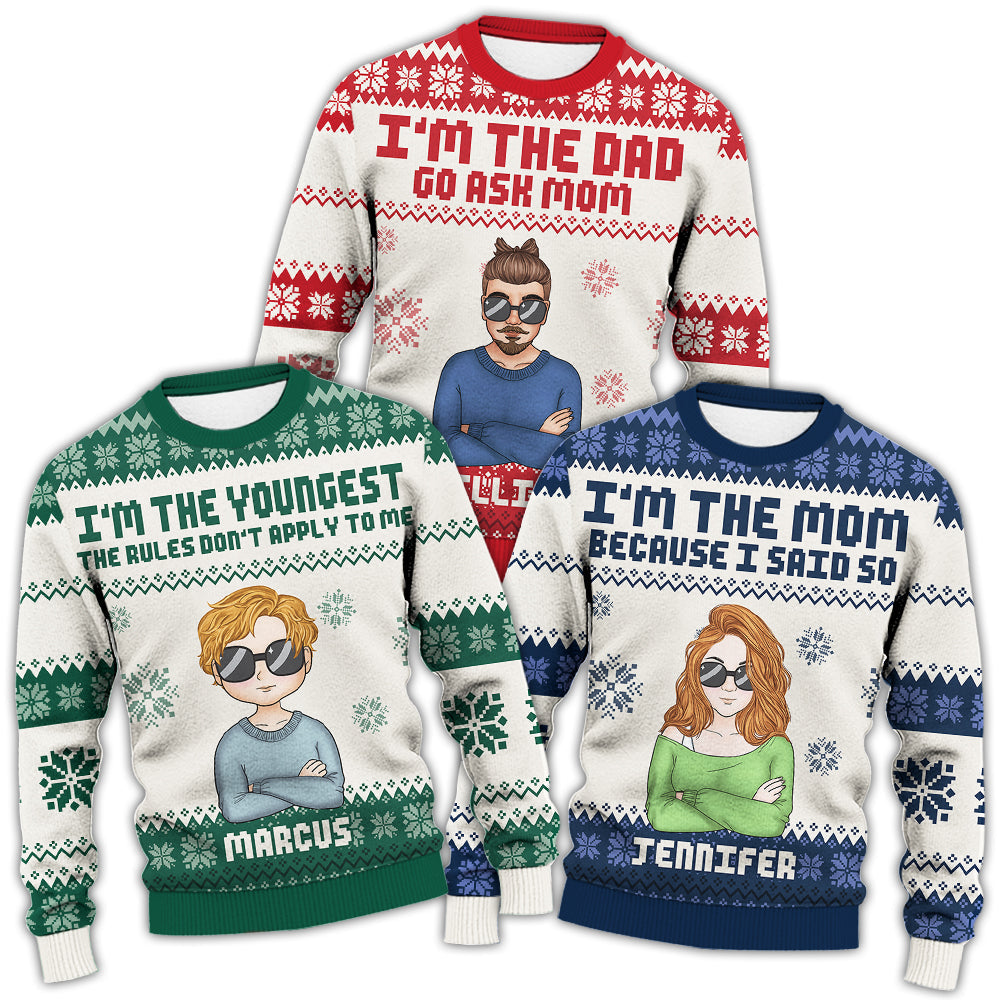 Family Rules AOP Ugly Sweater For Christmas Personalized Gift TH10 891681