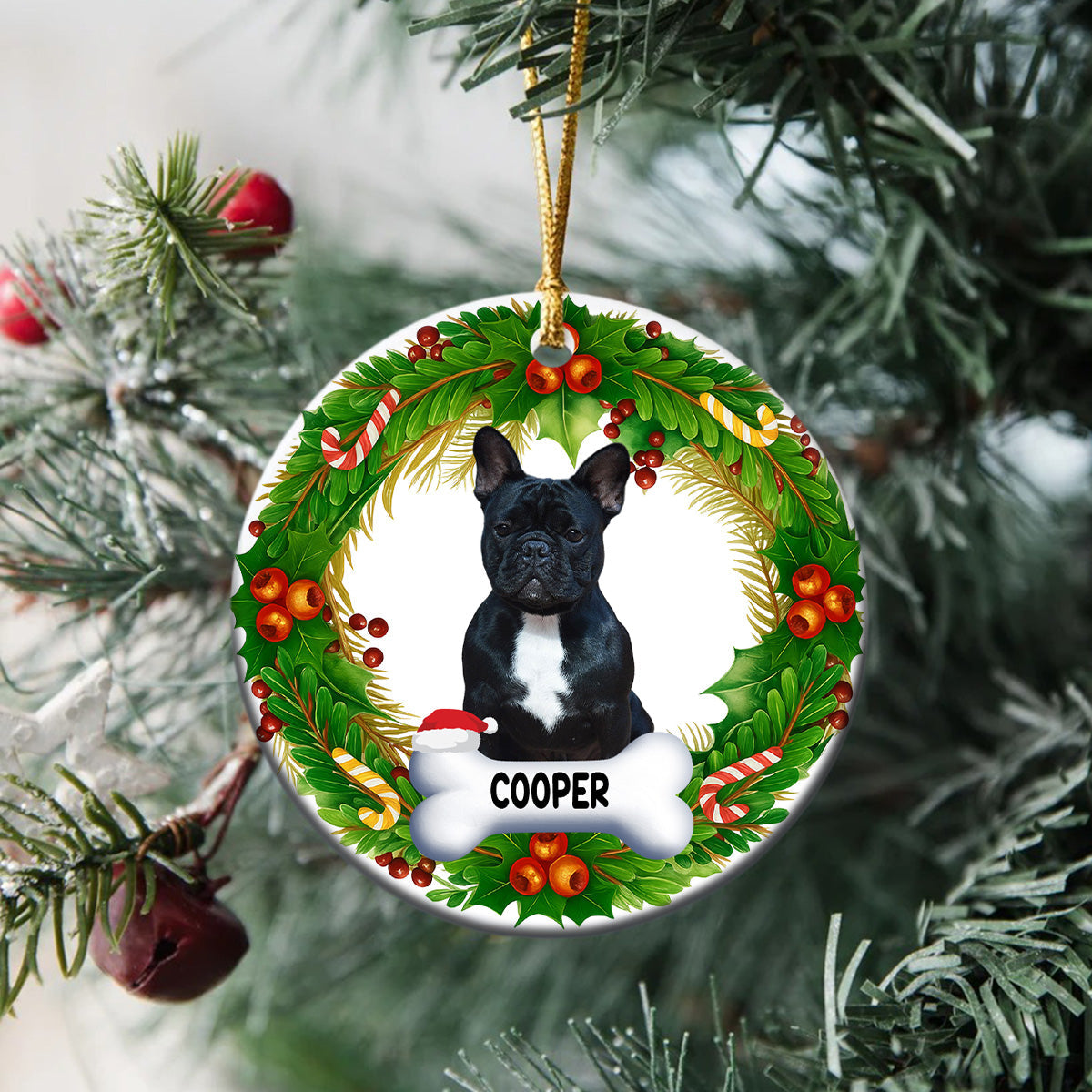 Personalized Dog Photo Ceramic Ornament Gift For Dog Lovers CH07 899498