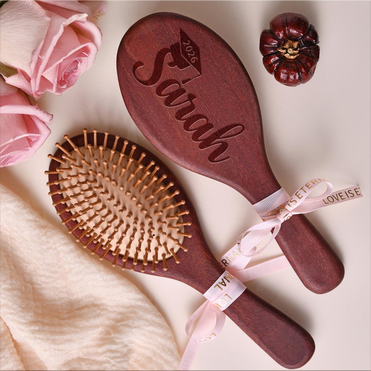 Personalized Graduation Gift Engraved Bamboo Comb Gift For Family, Lover LM32 897535