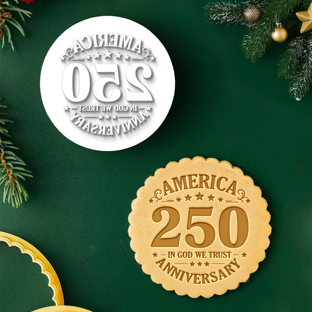 America 250 Years Anniversary - In God We Trust Cookie Stamp HA75 898454
