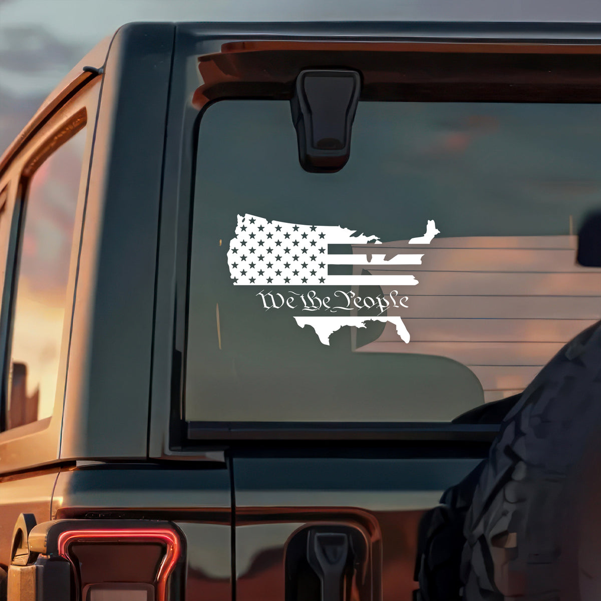 We The People Car Window Decal Sticker LM32 895829