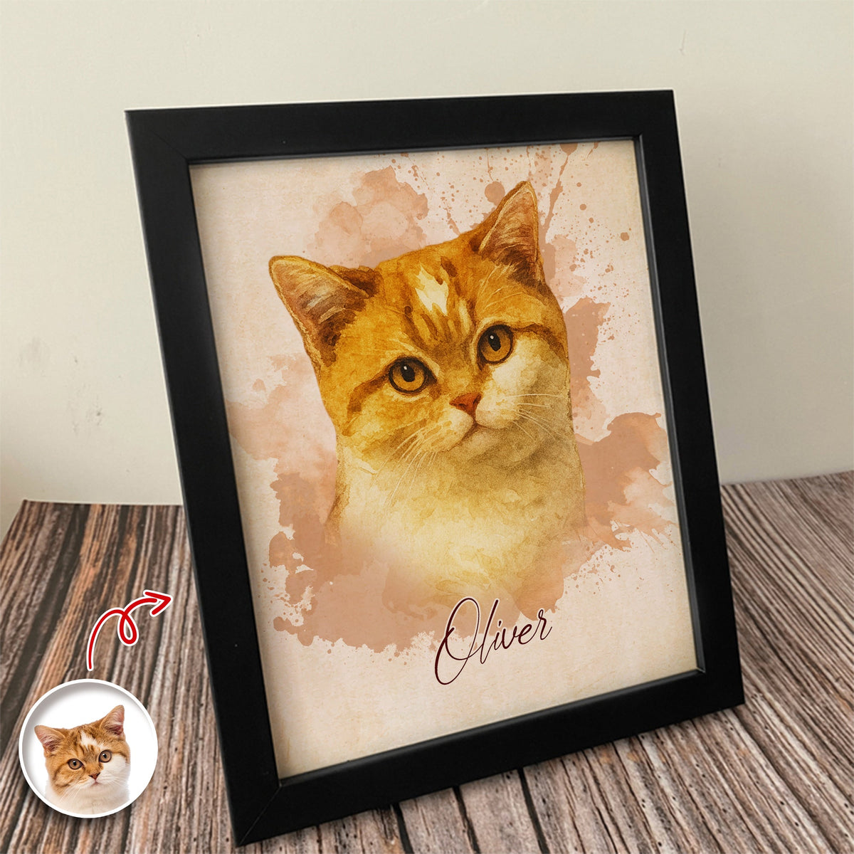 Custom Pet Photo Memorial Sympathy Gifts Picture Frame For Dogs, Cats Lover TH10 894949