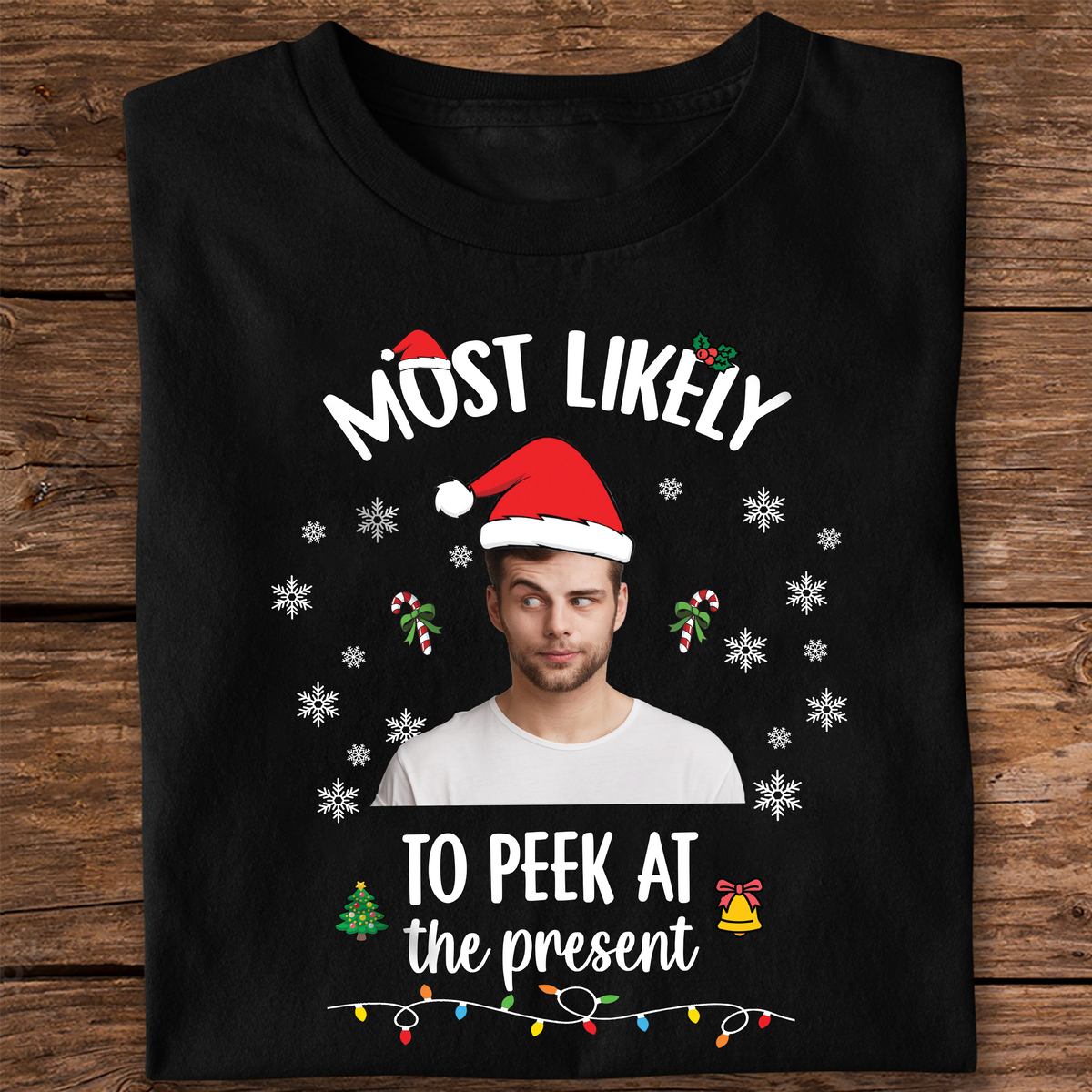Custom Photo Santa Christmas Matching Family Shirt HO82 900410