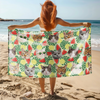 Custom Cute Cat Face Tropical Party Summer Beach Towels LM32 893467