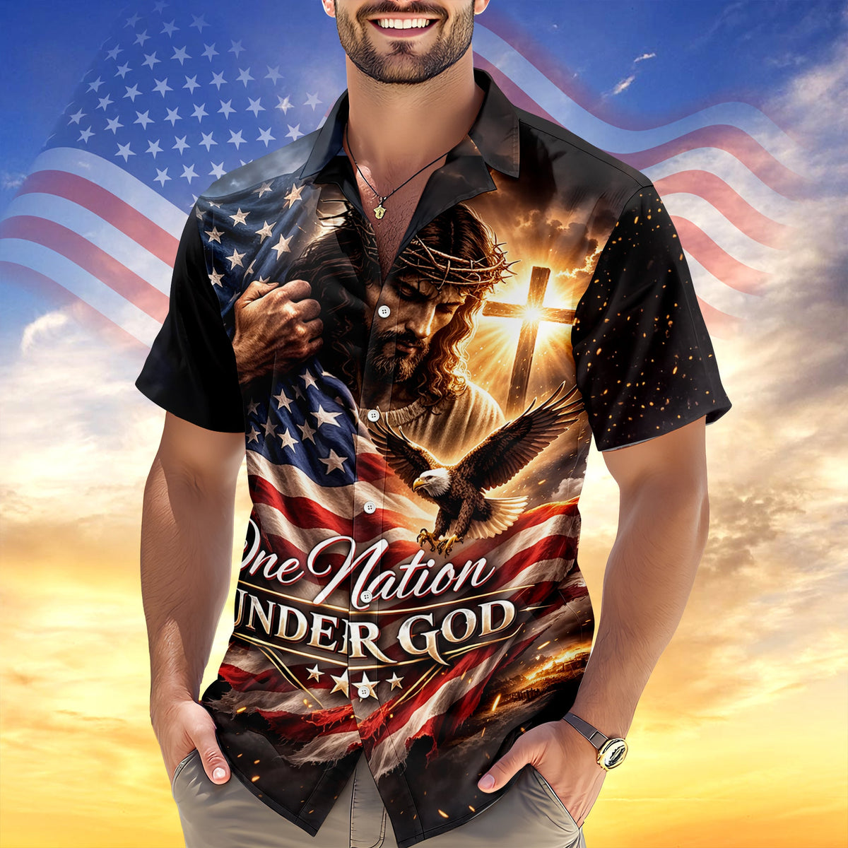One Nation Under God Hawaii Shirt TH10 169261