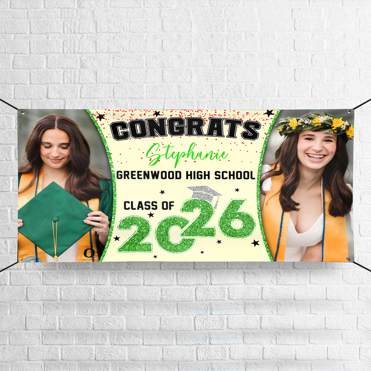 Custom Photo Class of 2026 Personalized Banner Graduation Day Gift CH07 895316