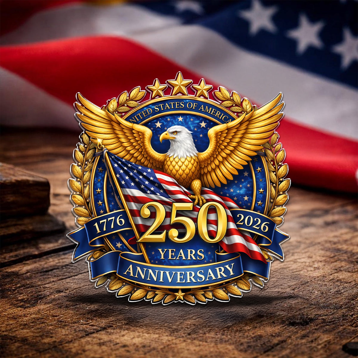 USA 250th Anniversary 1776 - 2026 Acrylic Pin HA75 920978