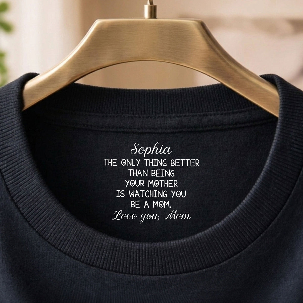Personalized Watching You Be A Mom Neck Print Back Shirt HO82 901692