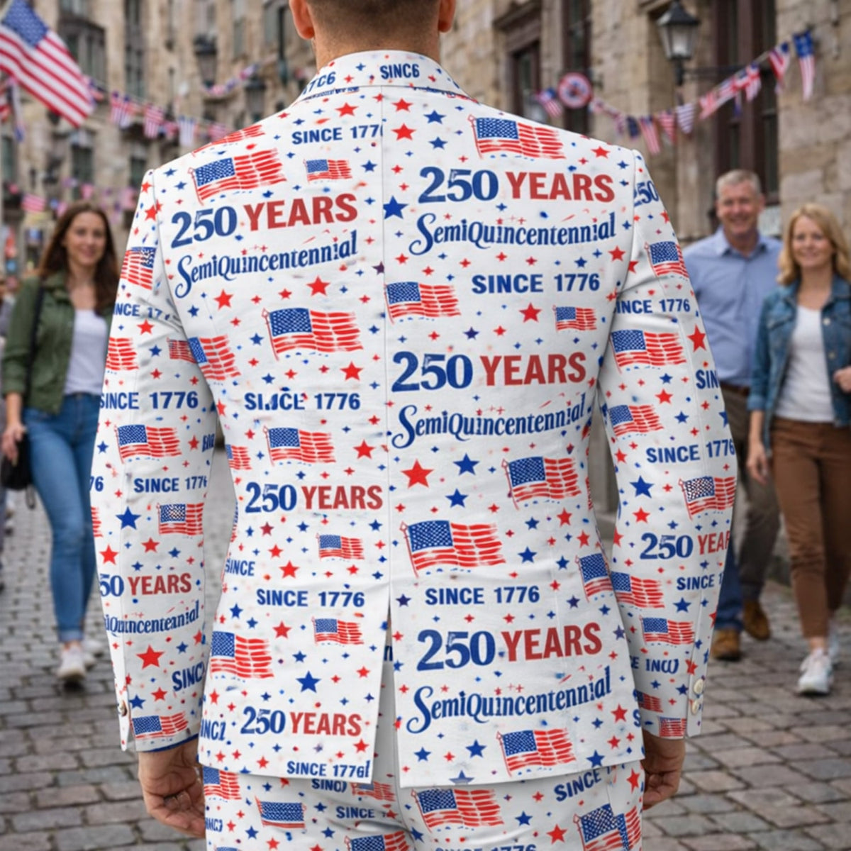 Personalized America 250 Semiquincentennial Men's Suit HO82 901680