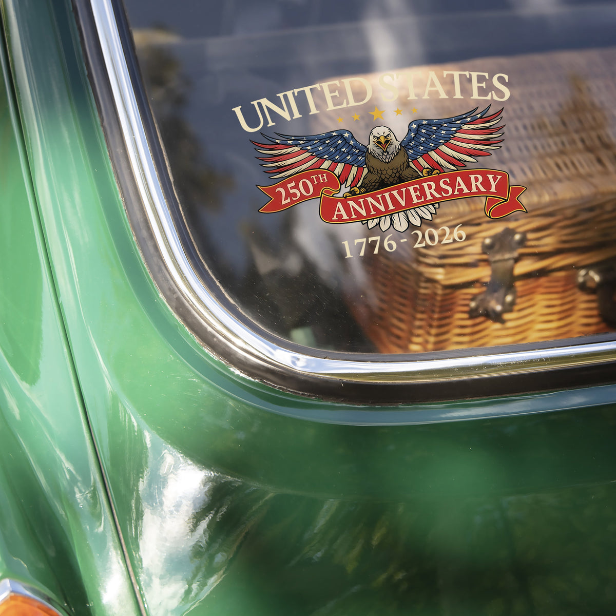 United States 250th Anniversary Patriotic Car Window Decal Sticker CH07 910148