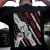 Fist Bumps Dad & Kid US Flag Back Shirt Personalized Father's Day Gift CH07 895856