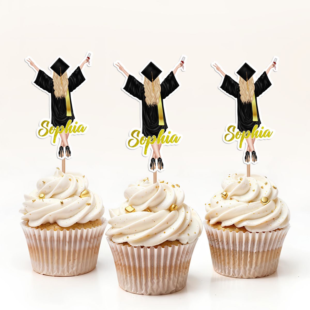 Personalized Graduation Decoration Cupcake Toppers HA75 920068
