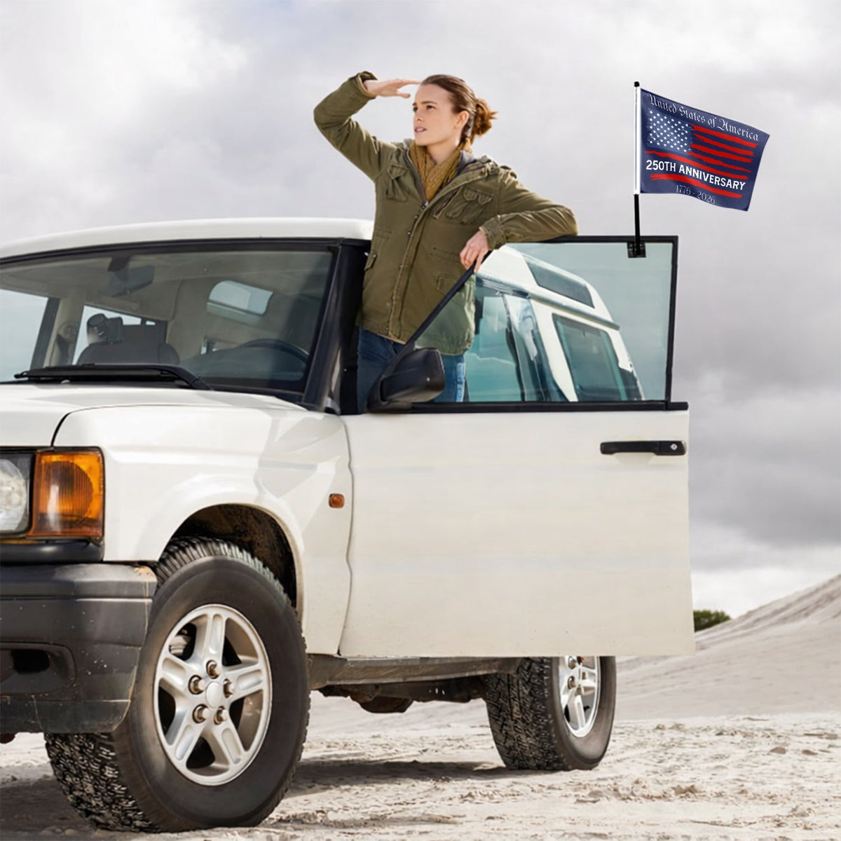 USA 250th Anniversary Us Flag Car Flag HA75 898848
