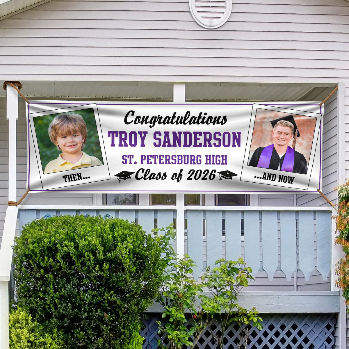 Let's Make Memories Class Of 2026 Personalized Graduation Banner HO82 901724