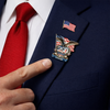 Custom Name United States Of America 250th Anniversary 1776-2026 Eagle Stainless Steel Metal Pin LM32 899535