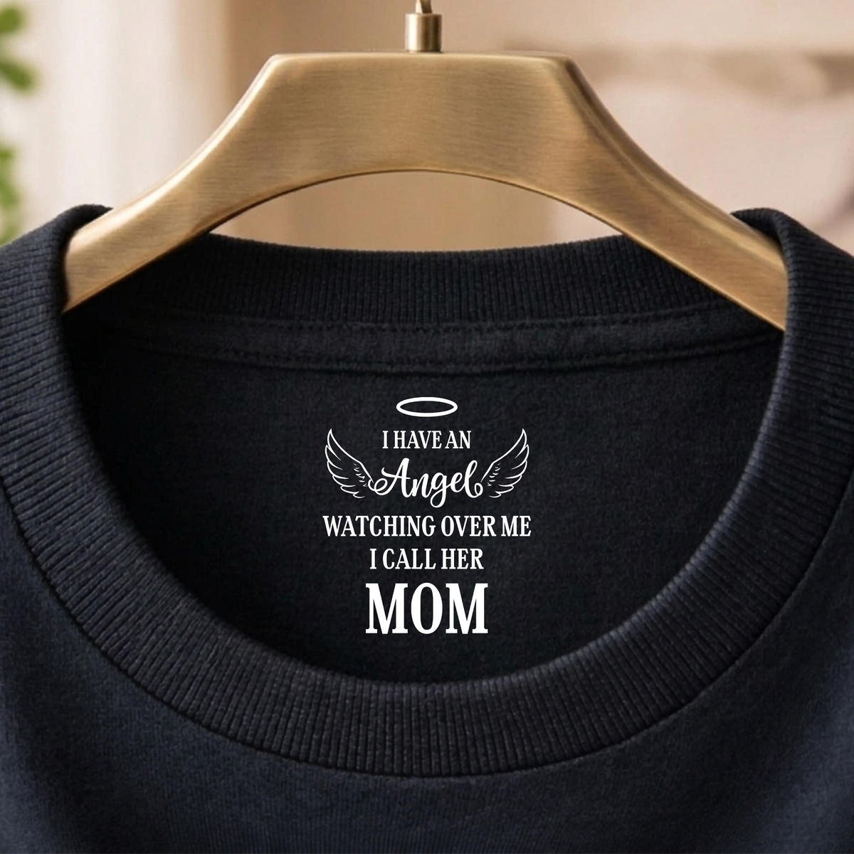I Have An Angel Watching Over Me - Personalized Back Neck Shirt HA75 920794
