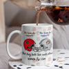 Custom Photo He Supports His Team - She Supports Her Team White Mug LM32 897827