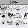 Personalized Sympathy Gift Pet Fur Hair Keepsake Leather Paw Keychain LM32 897371