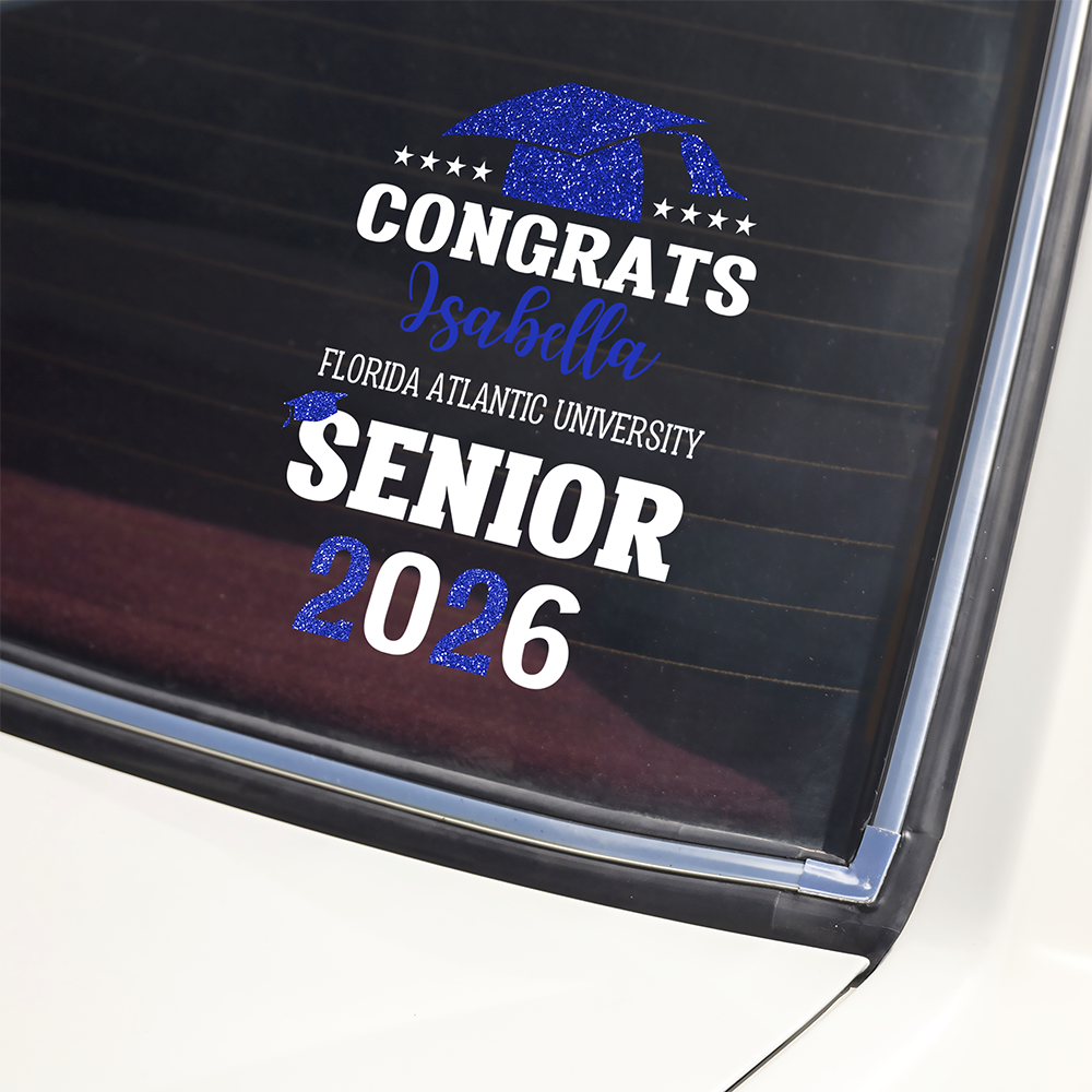 Personalized Congrats Graduation Car Window Decal Sticker HA75 898826