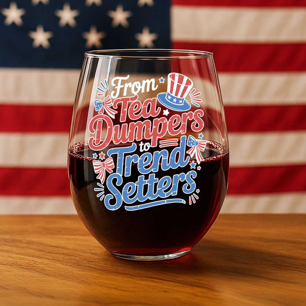 USA 250th Anniversary 250 Years of Freedom America Wine Glass HO82 894484
