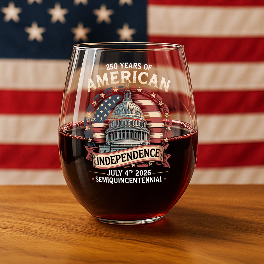 250 Years Of America Wine Glass TH10 894659