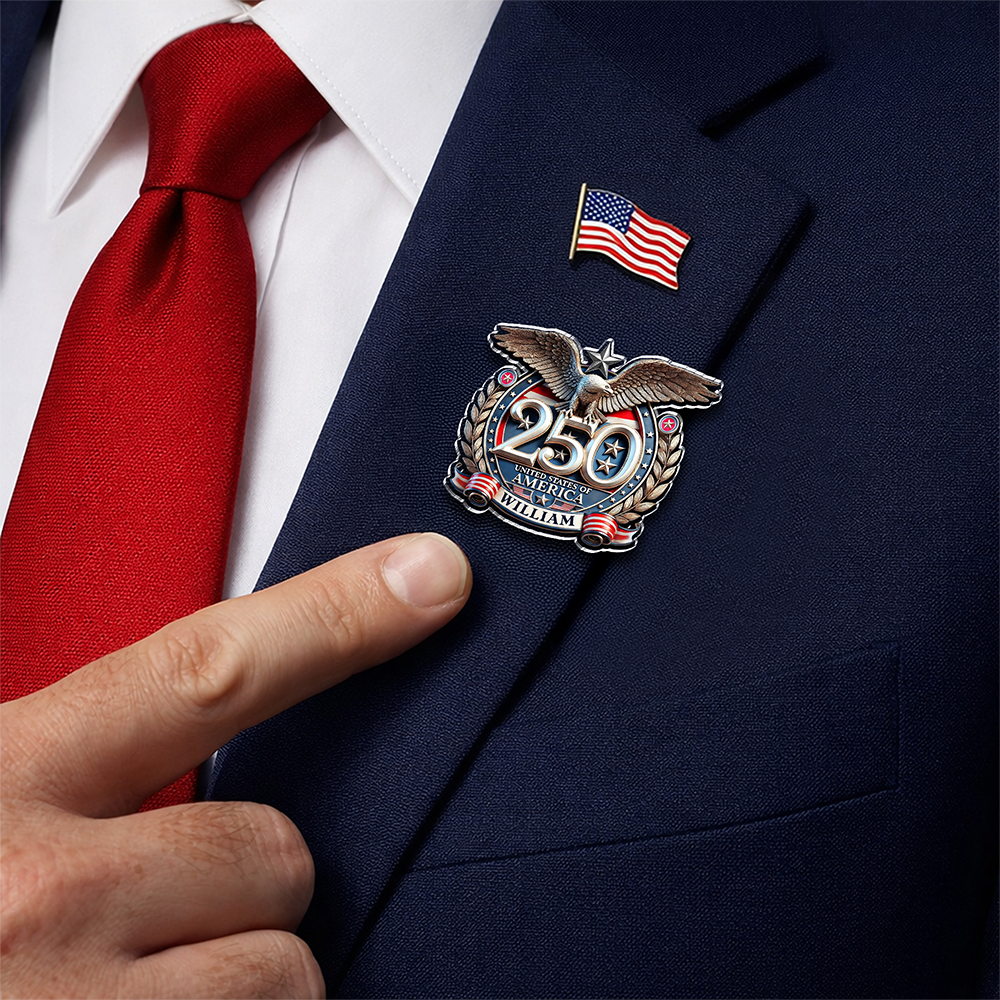 Personalized USA Eagles 250th Anniversary Semiquincentennial 1776-2026 Acrylic Pin HA75 920942