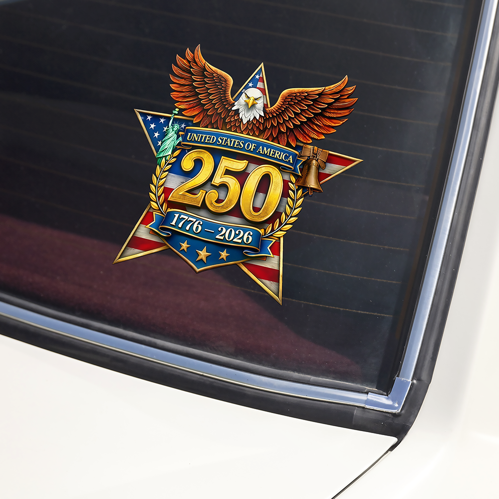 USA 250 1776-2026 Anniversary Car Window Decal Sticker CH07 911080
