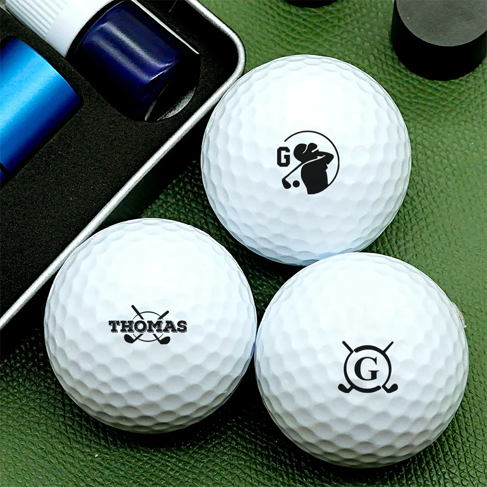 Customized Christmas Golf Ball Stamp Box, Golf Club Gift, Golf Lovers Gift CH07 899144