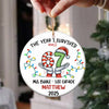 Personalized Funny Kids Six Seven Christmas Ornament, Funny Teen Grandkid Ceramic Ornament HA75 898302
