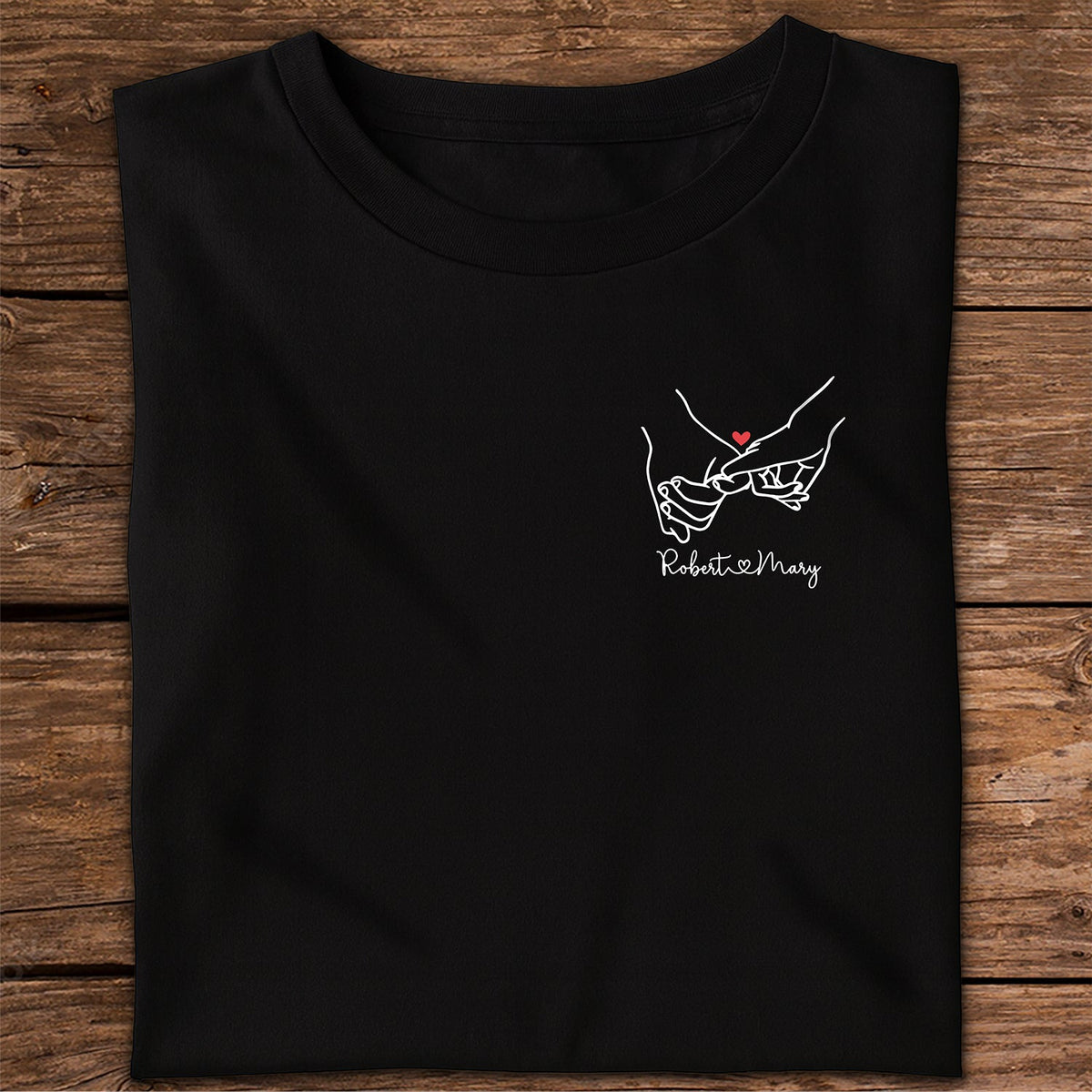 Personalized Matching Couple Dark Shirt Gift For Valentine's Day, Anniversary Gift HO82 900896