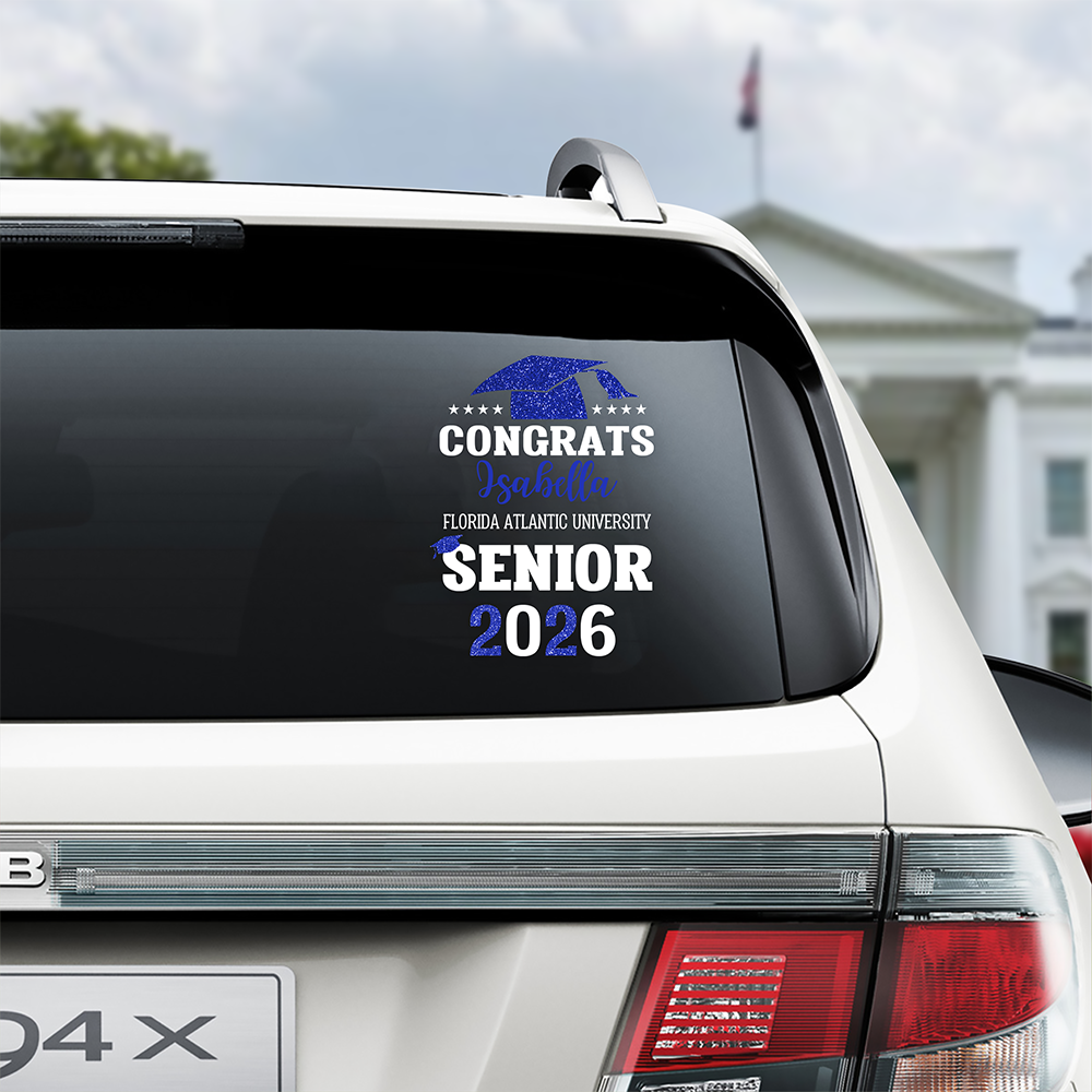 Personalized Congrats Graduation Car Window Decal Sticker HA75 898826
