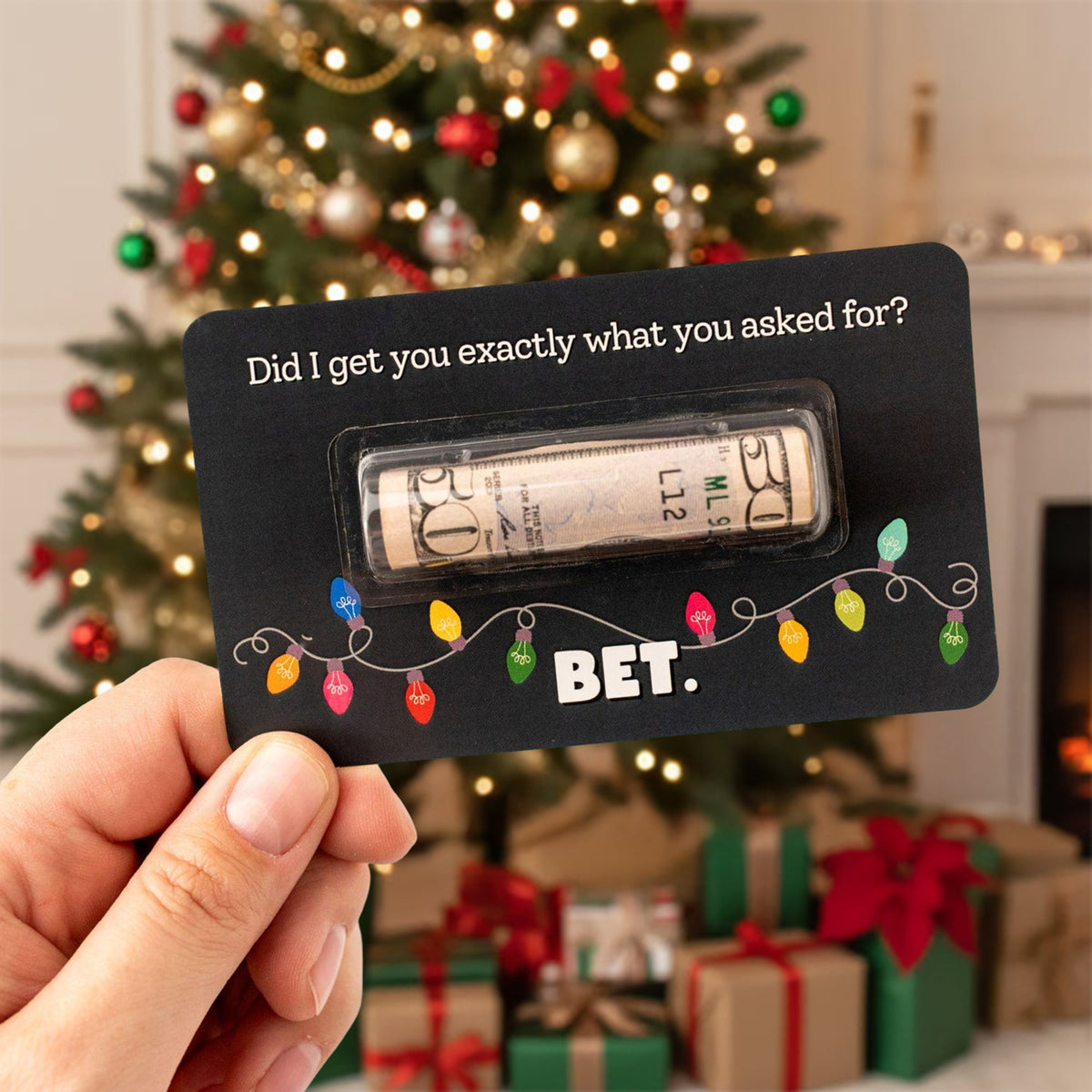 Personalized Funny Gift Merry Christmas Money Holder Card HO82 900542