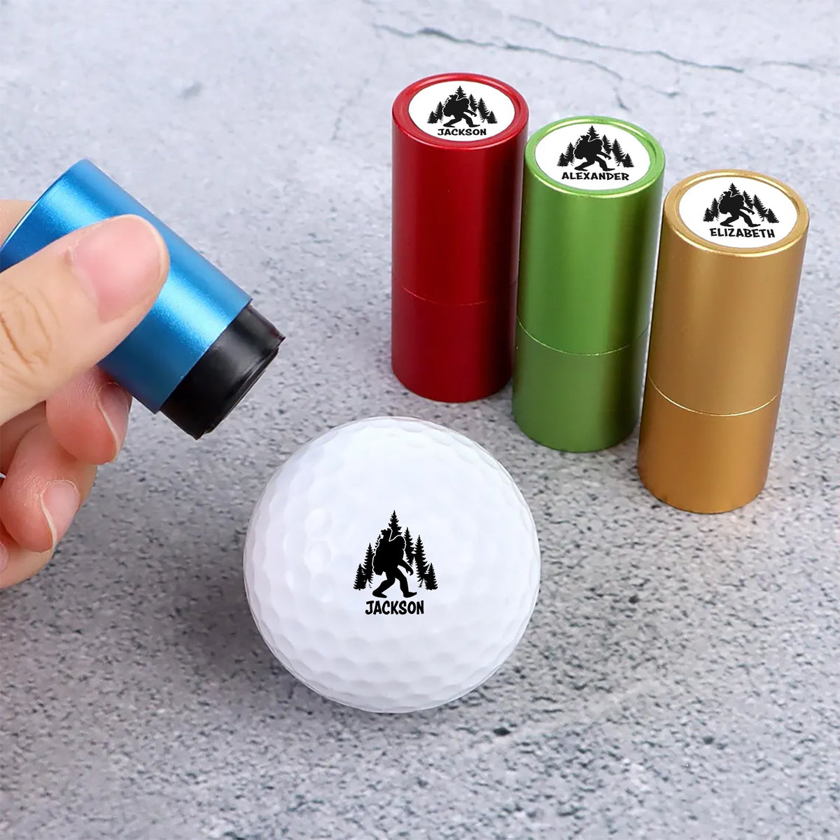 Personalized Bigfoot Golfer Funny Sasquatch Golf Ball Stamp Box for Golfers HA75 898548