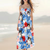 Custom Photo Cat Women's V-Neck Cami Maxi Dress HO82 893618