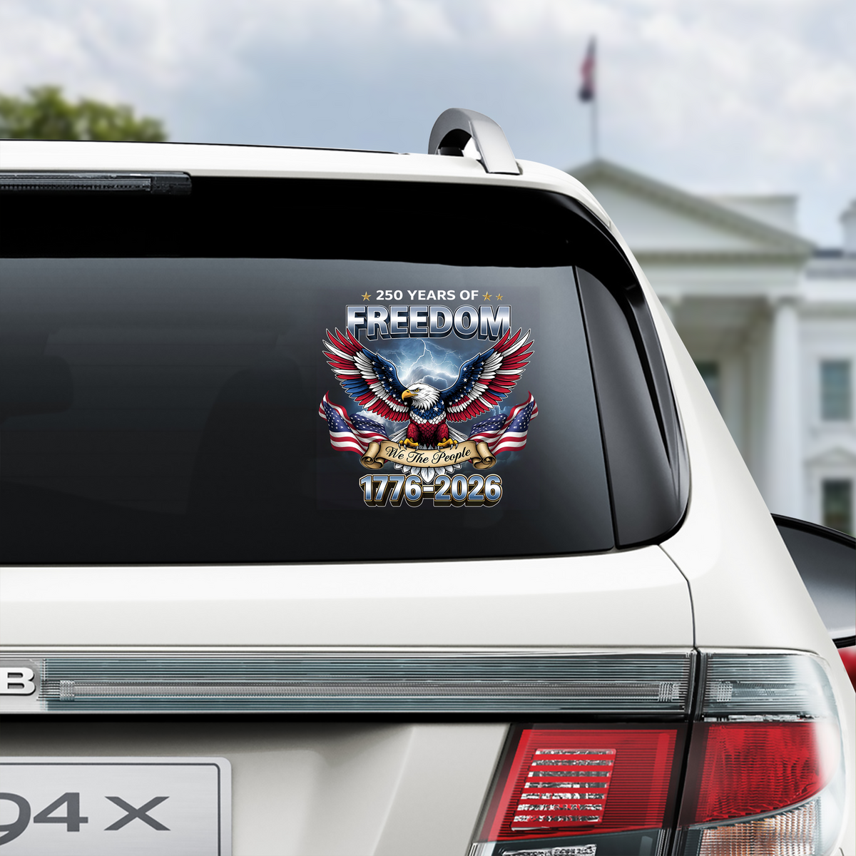 Flag Vintage 250 Years American 1776 2026 250th USA Birthday Car Window Decal Sticker HA75 920176