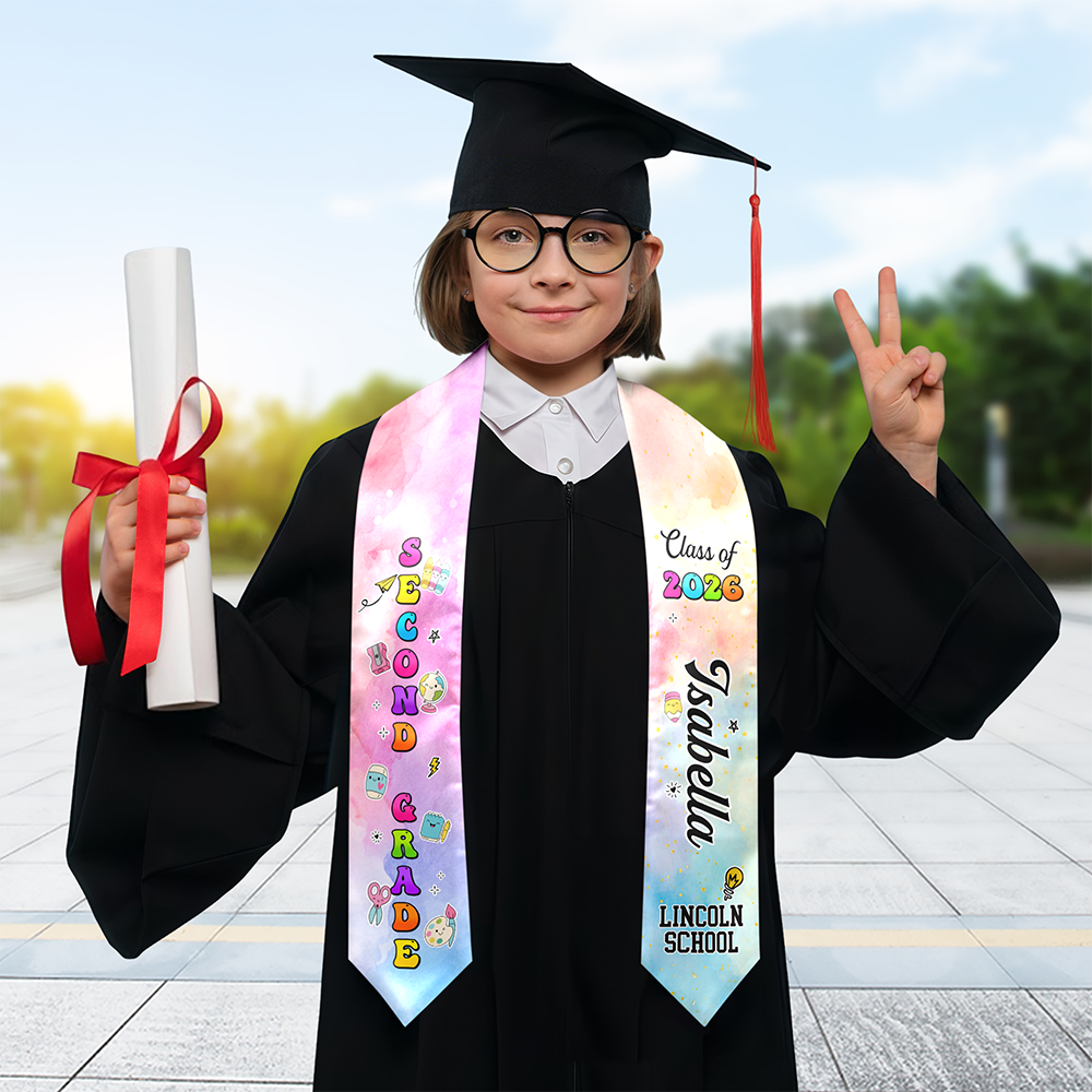 Custom Name Class Of 2026 Graduation Kid Stole HO82 901634
