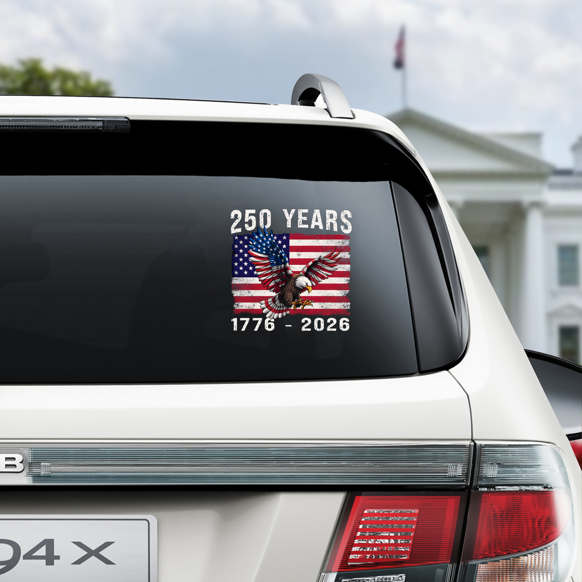 1776 - 2026 America 250 Anniversary Car Window Decal Sticker CH07 910112