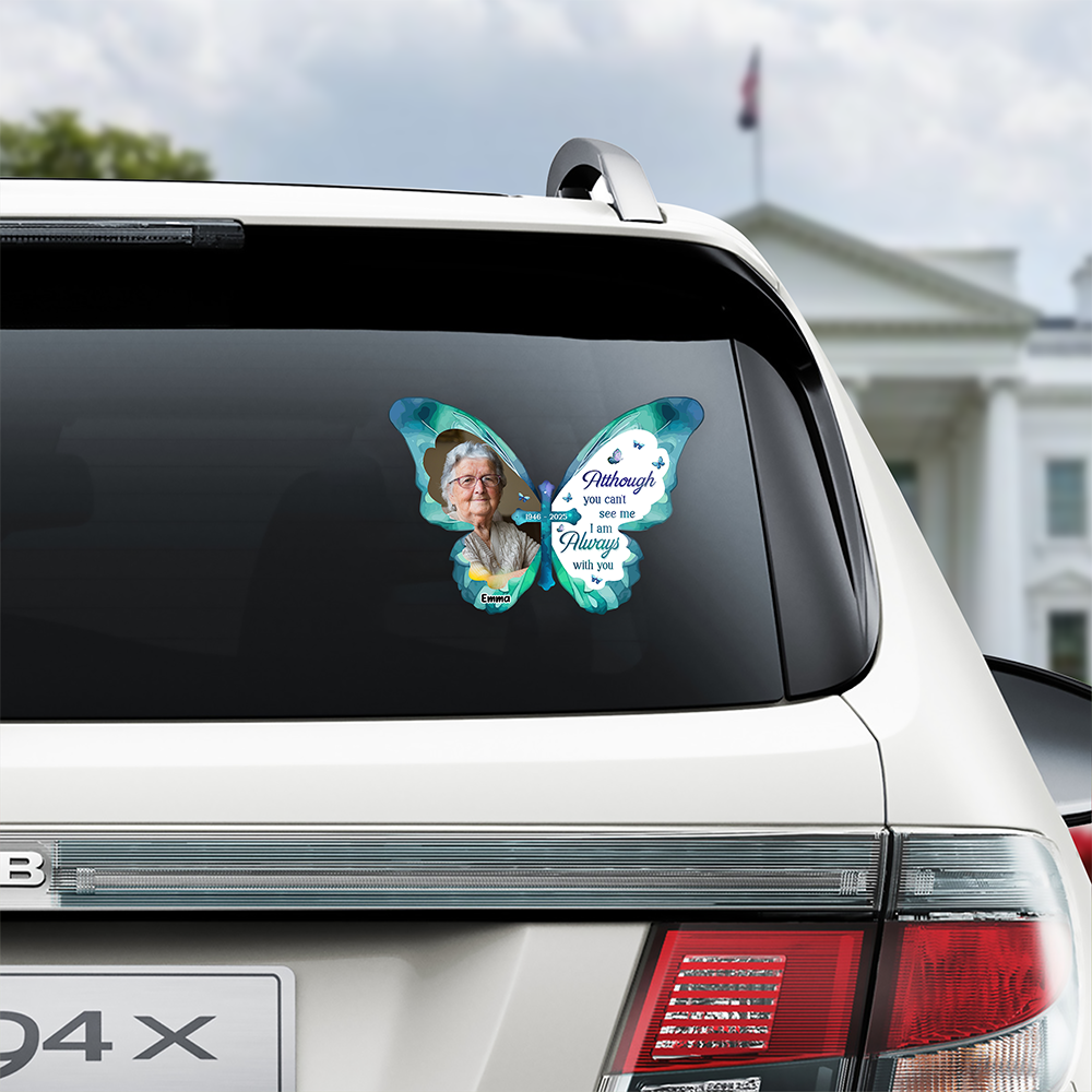 Custom Photo Always Loved Never Forgotten Forever Missed Memorial Car Window Decal Sticker HO82 901102