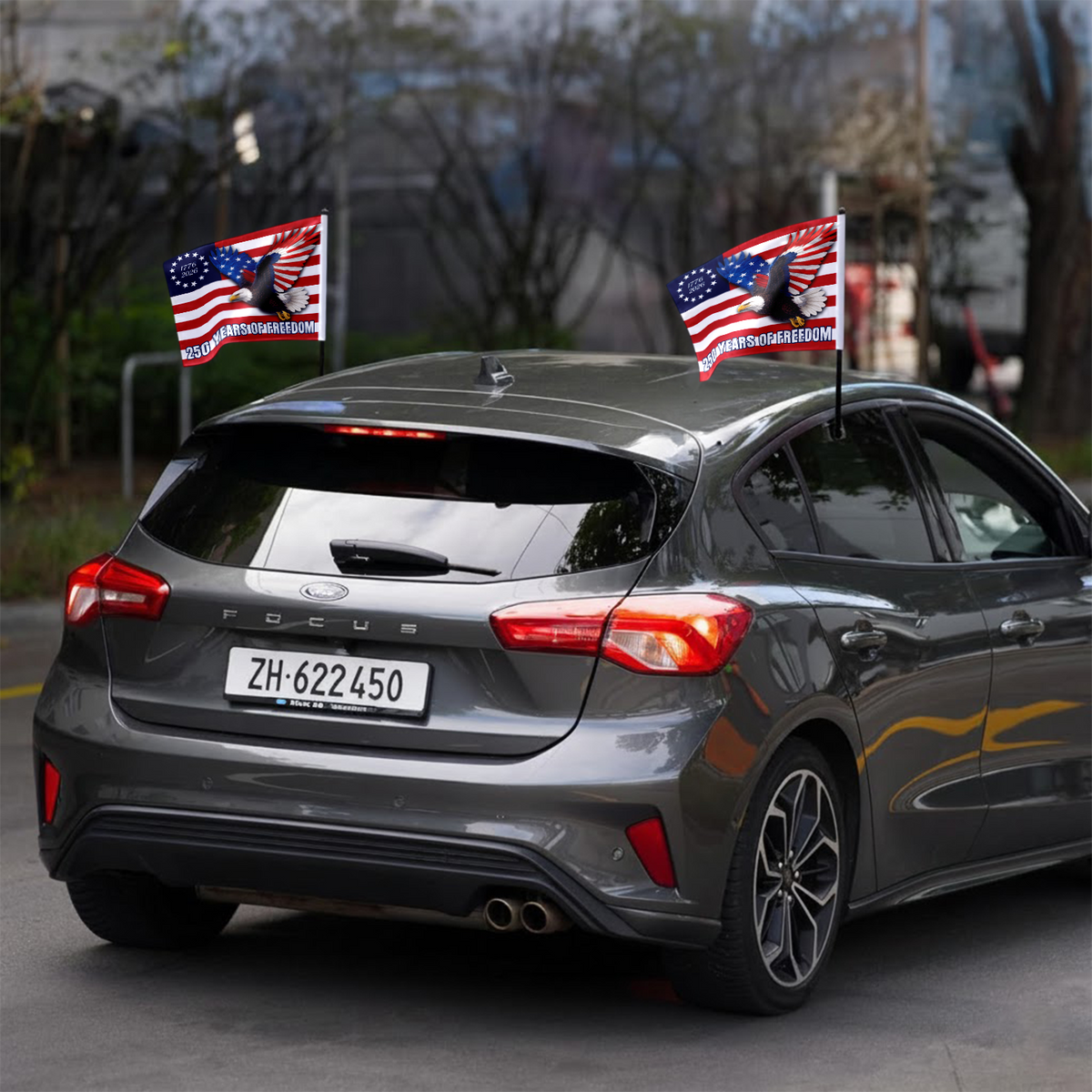 250 Years Of Freedom Eagle Car Flag HA75 898662