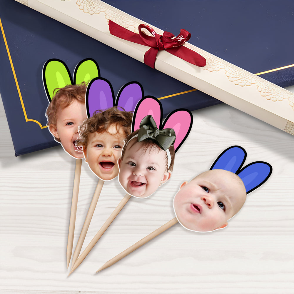 Custom Photo Favorite Peep For Easter Day Cupcake Topper TH10 892517