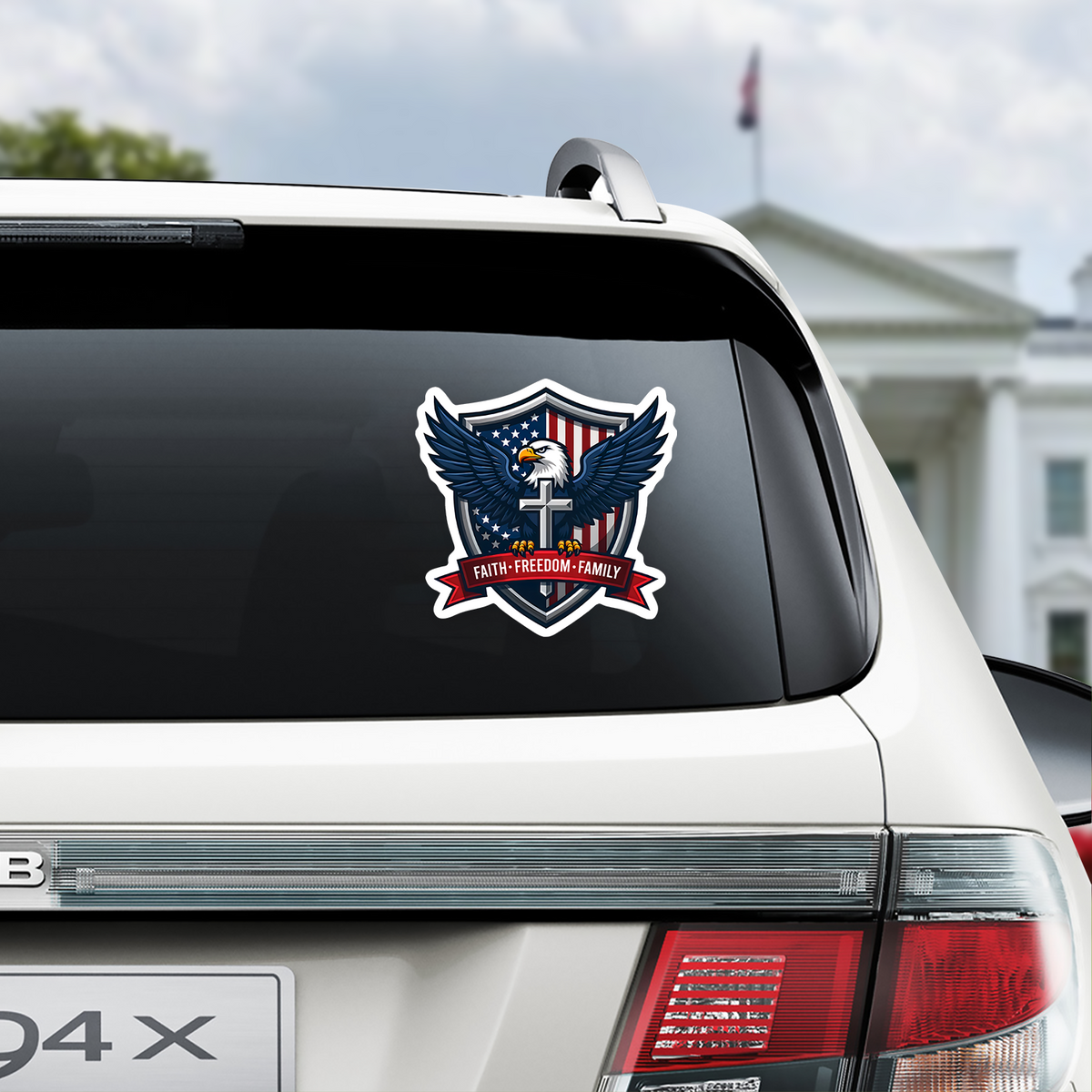 Faith Freedom Family USA 250th Anniversary Car Window Decal Sticker TH10 898075