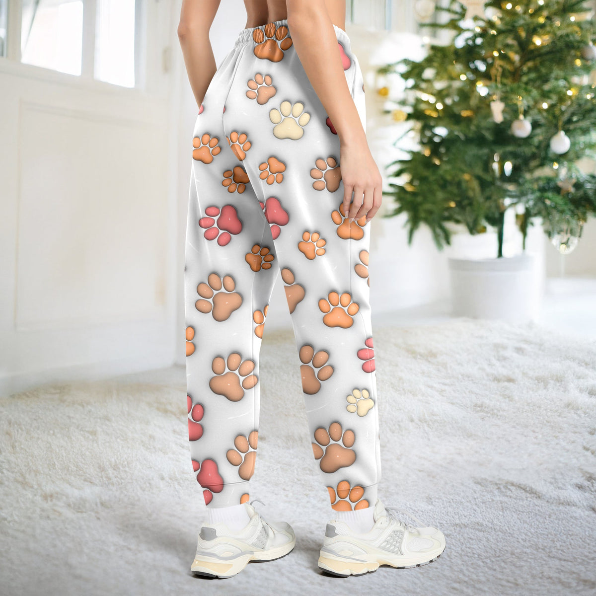 Personalized Dog With Paw 3D Effect Sweatpants For Christmas TH10 896623