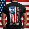 Happy 250th Birthday America Flag Back Side Dark Shirt LM32 895285