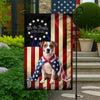 Custom Photo My Dog Loves America 250 Garden Flag HA75 898906