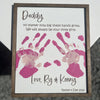 Custom DIY Wooden Always Be Daddy's Buddy - Father's Day Handprint Sign Gift LM32 668997